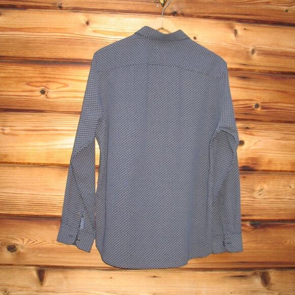 Ted Baker London Mens Geo Print Button Front Shirt L - Picture 6 of 11